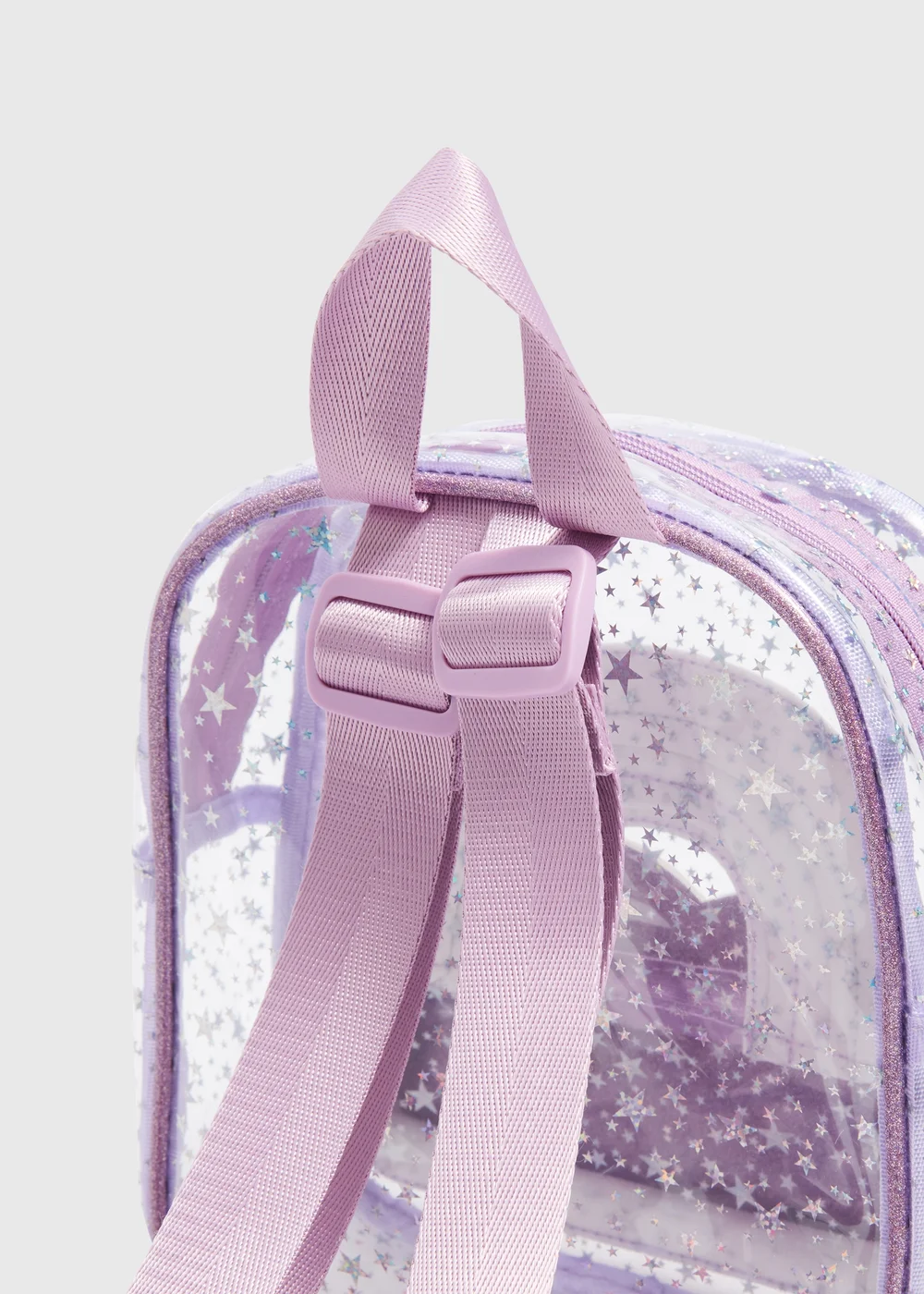 Girls Purple Sequin Rainbow Backpack (23x20x8cm) - One Size Image 2