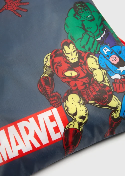 Marvel Kids Grey Avengers Drawstring Bag (43x34x2.5cm) - One Size Image 2