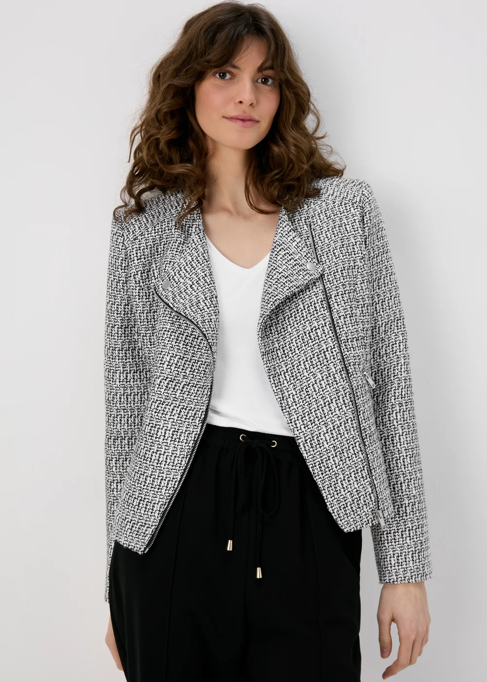 Et Vous Grey Boucle Biker Jacket - 8 Image 1