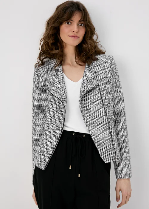 Et Vous Grey Boucle Biker Jacket - 8 Image 1