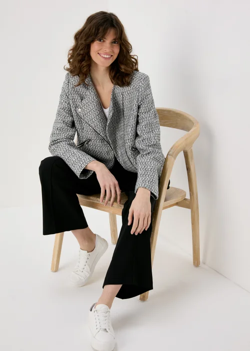 Et Vous Grey Boucle Biker Jacket - 8 Image 4