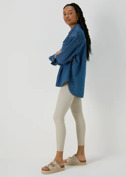 Ecru Ankle Grazer Skinny Jeans - 8 Image 4