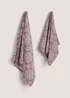 Purple Artisan Kilim Towel - Hand Towel Image 1