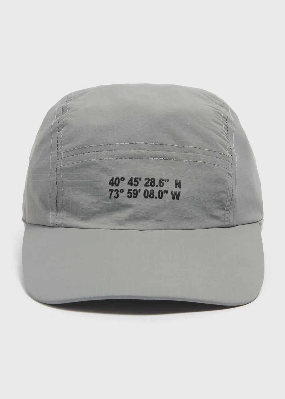 US Athletic Grey Ripstop Panel Cap - One Size Image 1