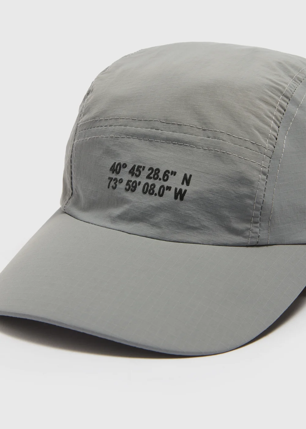 US Athletic Grey Ripstop Panel Cap - One Size Image 2