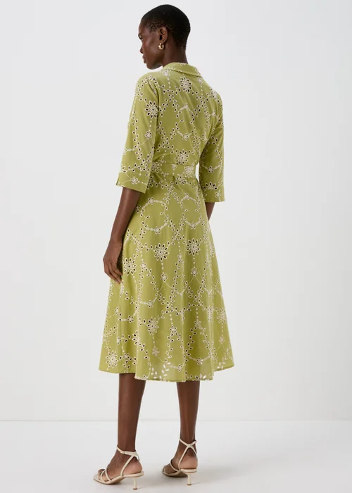 Et Vous Lime Shiffley 3/4 Sleeve Dress - 8 Image 2