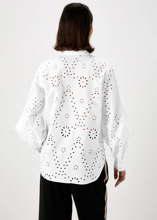 Et Vous White Schiffli Shirt - 8 Image 2