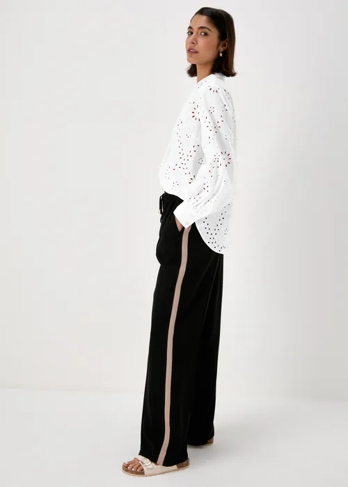 Et Vous White Schiffli Shirt - 8 Image 4