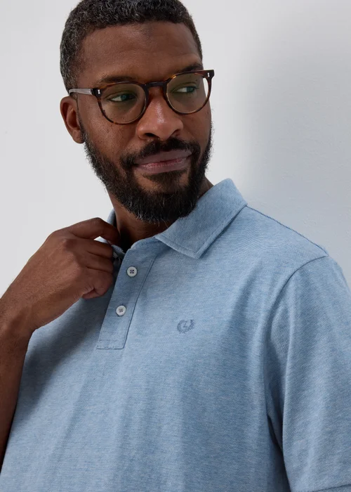 Lincoln Blue Tipped Polo Shirt - S Image 3