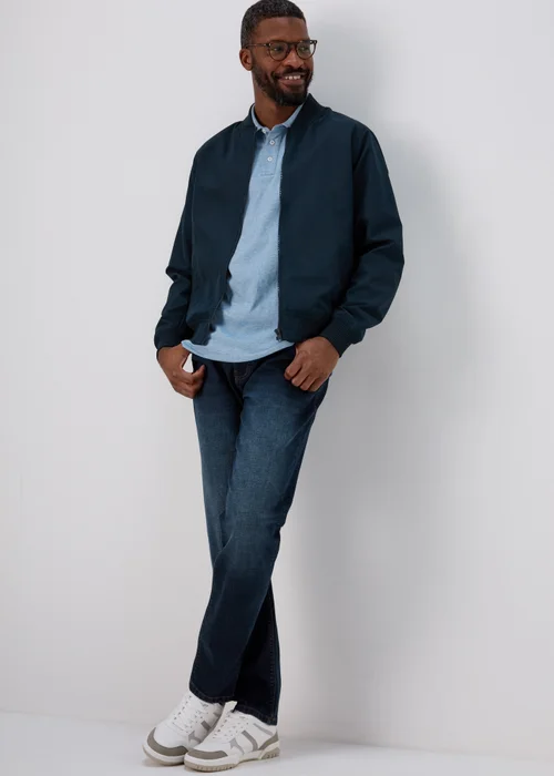 Lincoln Blue Tipped Polo Shirt - S Image 4