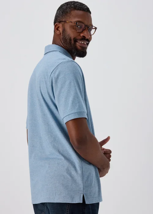 Lincoln Blue Tipped Polo Shirt - S Image 2