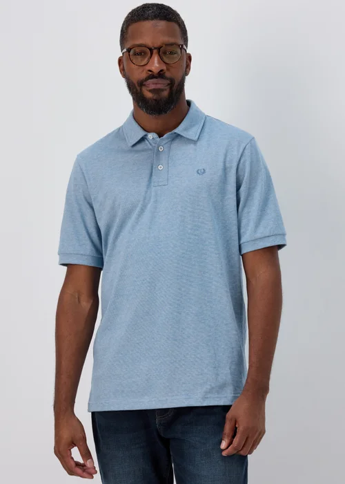 Lincoln Blue Tipped Polo Shirt - S Image 1