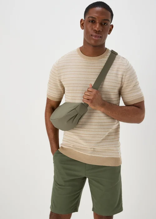 Khaki Cross Body Pouch Bag - One Size Image 2