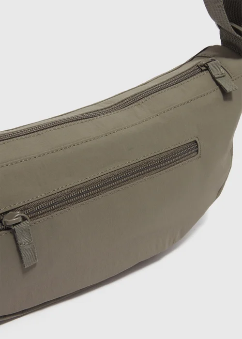 Khaki Cross Body Pouch Bag - One Size Image 4