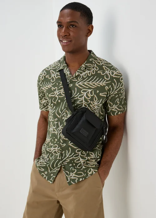 Black Square Cross Body Bag - One Size Image 1