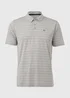 Souluxe Ice Grey Stripe Golf Polo Shirt - S Image 5
