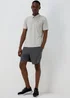Souluxe Ice Grey Stripe Golf Polo Shirt - S Image 4