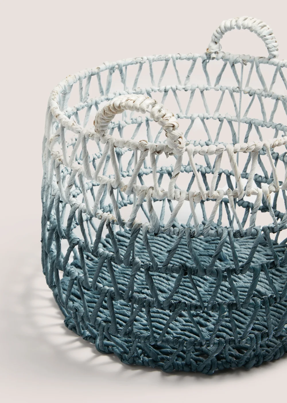 Ombre Woven Basket (71cm x 40cm x 41cm) Image 2