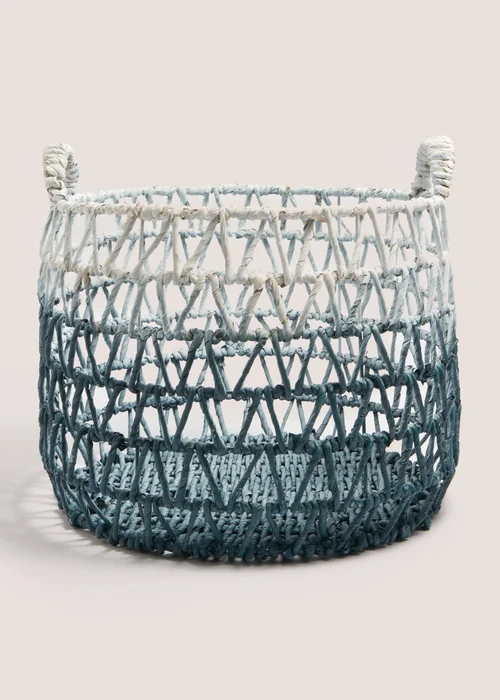 Ombre Woven Basket (71cm x 40cm x 41cm) Image 1