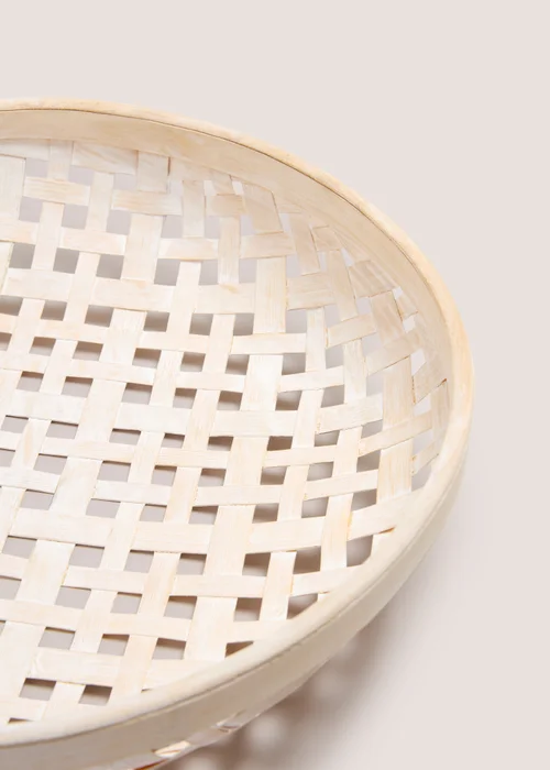 Natural Large Bamboo Tray Image 2