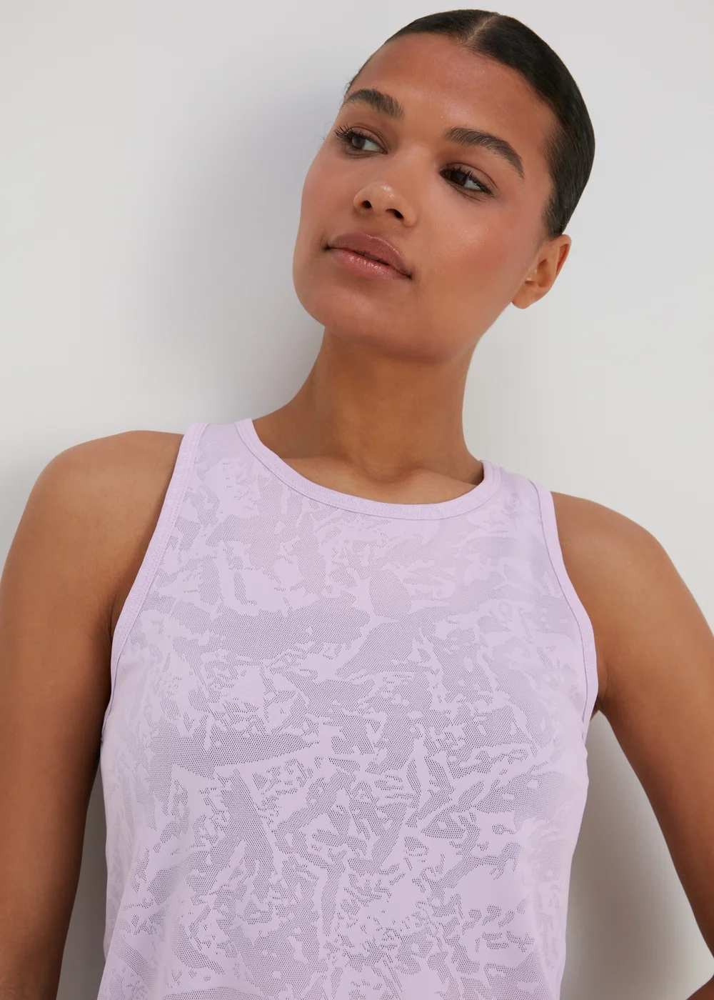 Souluxe Lilac Jacquard Vest - S Image 3