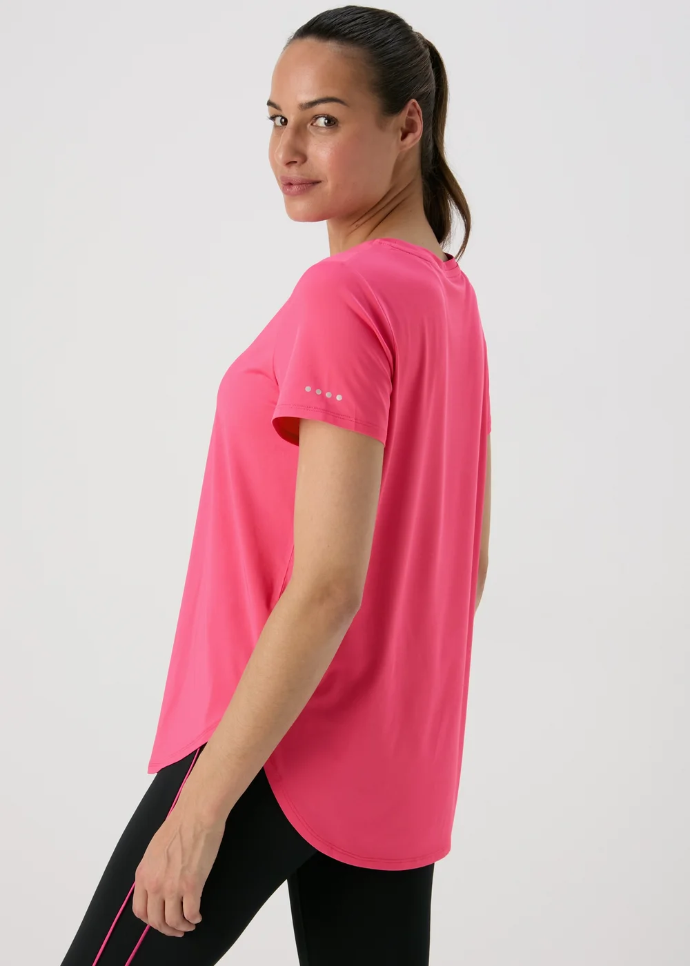 Souluxe Pink Longline T-Shirt - S Image 2