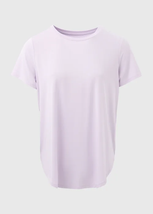 Souluxe Lilac Longline T-Shirt - Small Image 5