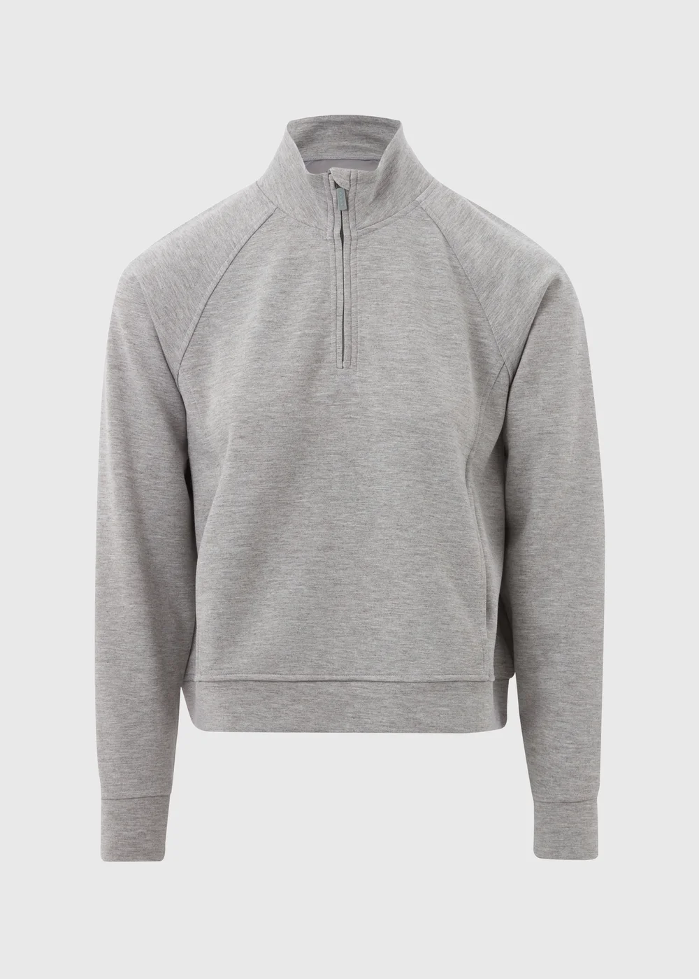 Souluxe Grey Half Zip Top - Small Image 5