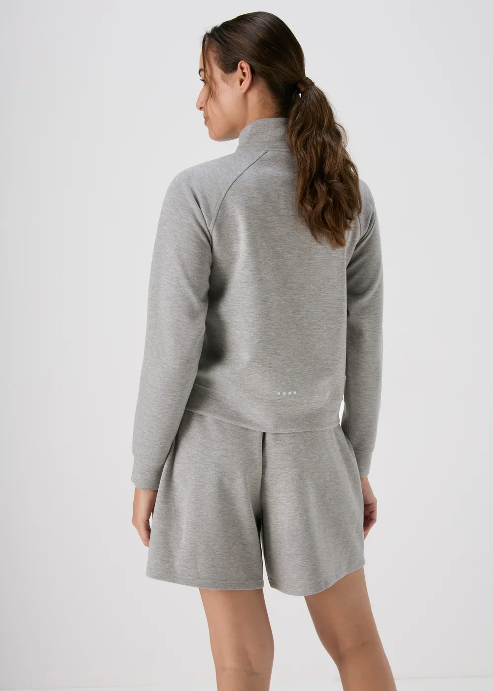 Souluxe Grey Half Zip Top - Small Image 2
