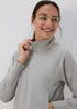 Souluxe Grey Half Zip Top - Small Image 3