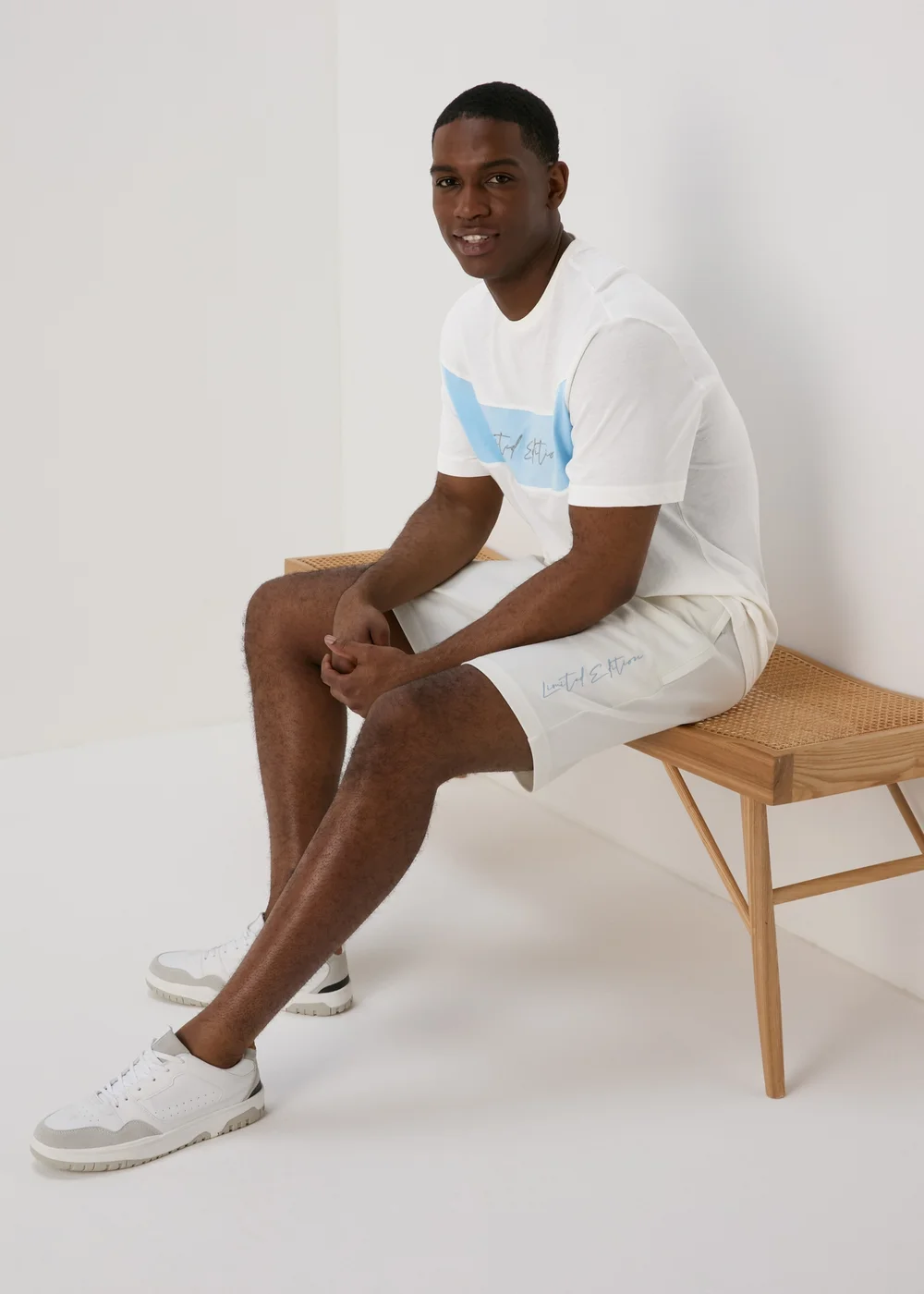US Athletic Cream Oversized Slogan T-Shirt - Extra small Image 3