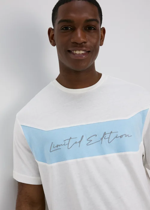 US Athletic Cream Oversized Slogan T-Shirt - Extra small Image 1