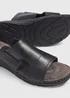 Black Leather Sandal - Size 6 Image 2