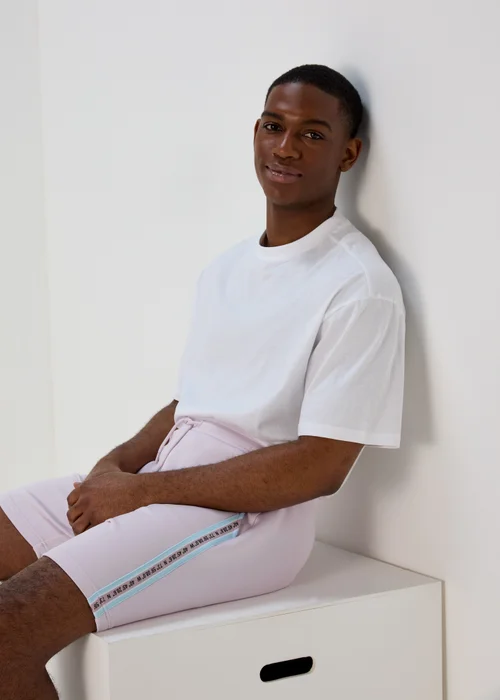 Lilac Tape Jogger Shorts - XS Image 4