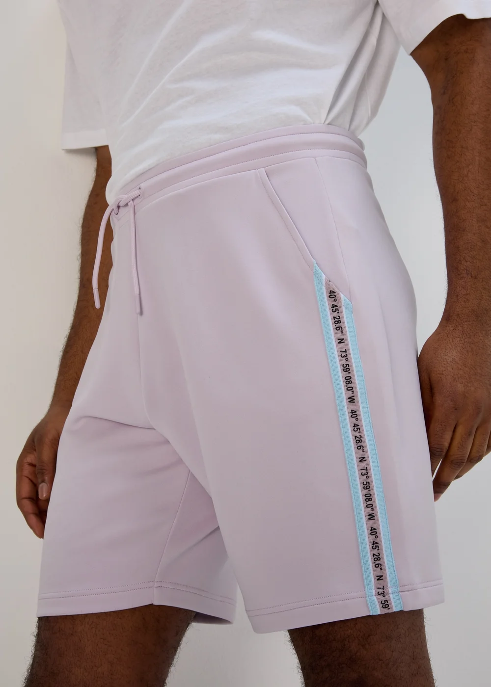 Lilac Tape Jogger Shorts - XS Image 3