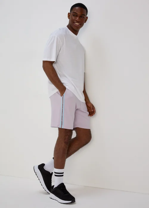 Lilac Tape Jogger Shorts - XS Image 1