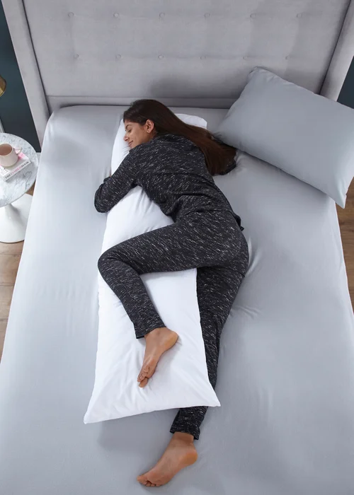 Snuggle White Body Support Squishy Pillow Image 2