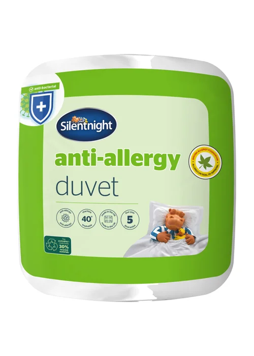 White Anti Allergy Duvet (7.5 Tog) - Single Image 1