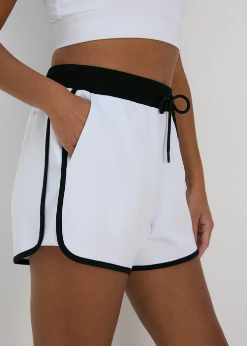 Souluxe White Sports Shorts - S Image 3