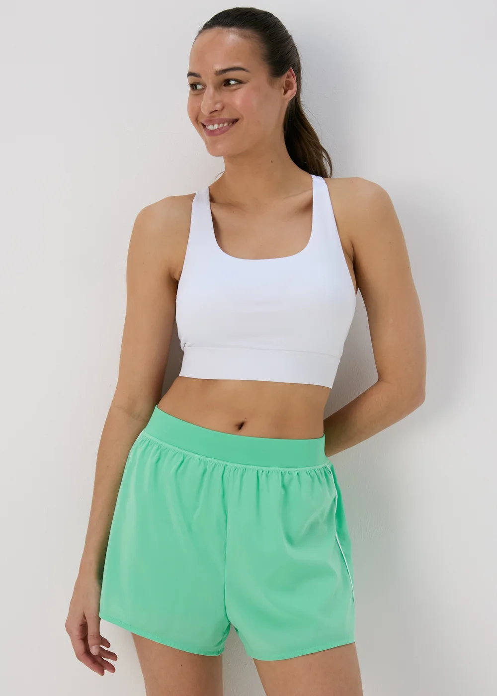 Souluxe Green 2 In 1 Sports Shorts - 8 Image 1
