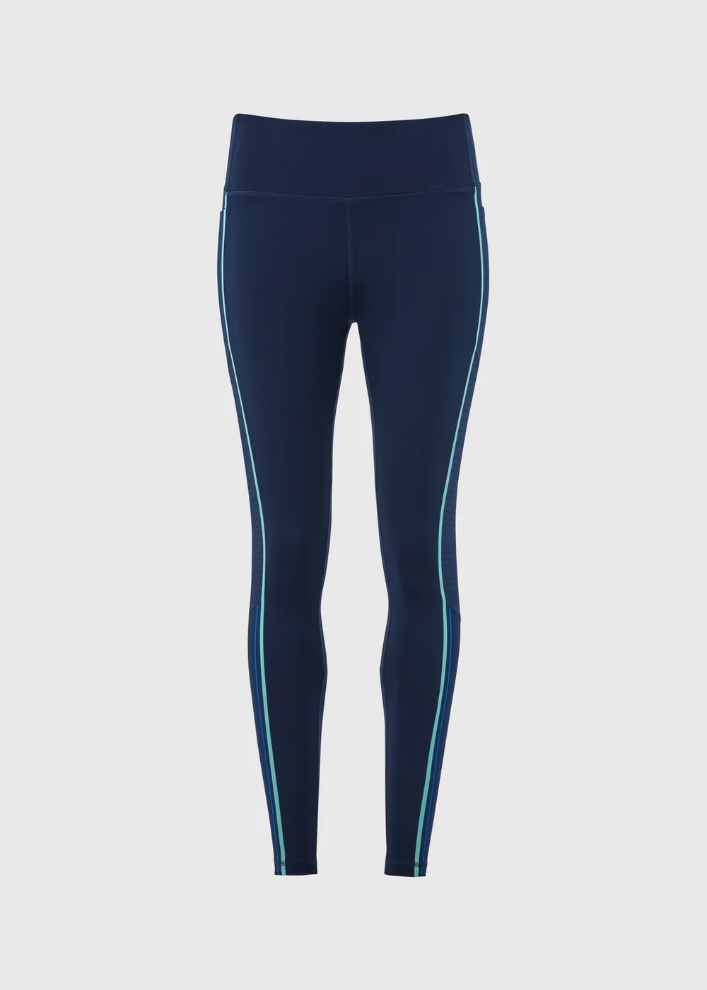 Souluxe Blue & Green Tape Panel Leggings - 8 Image 5