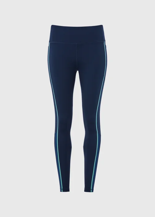 Souluxe Blue & Green Tape Panel Leggings - 8 Image 5