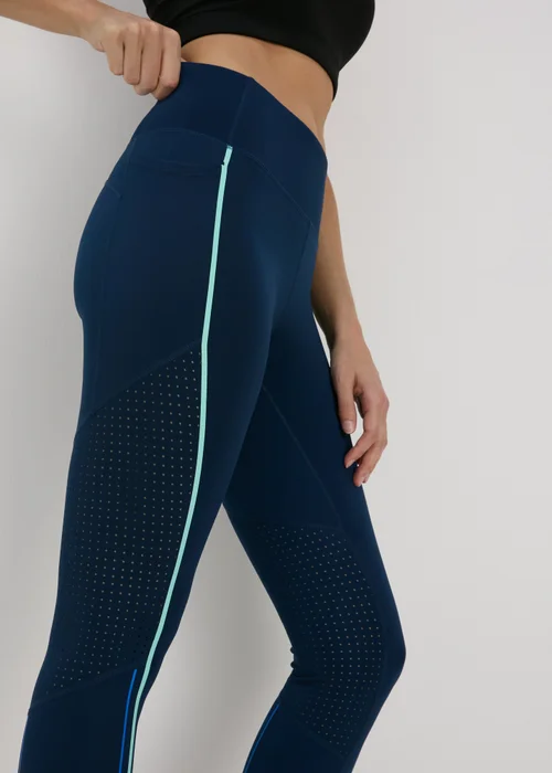Souluxe Blue & Green Tape Panel Leggings - 8 Image 3