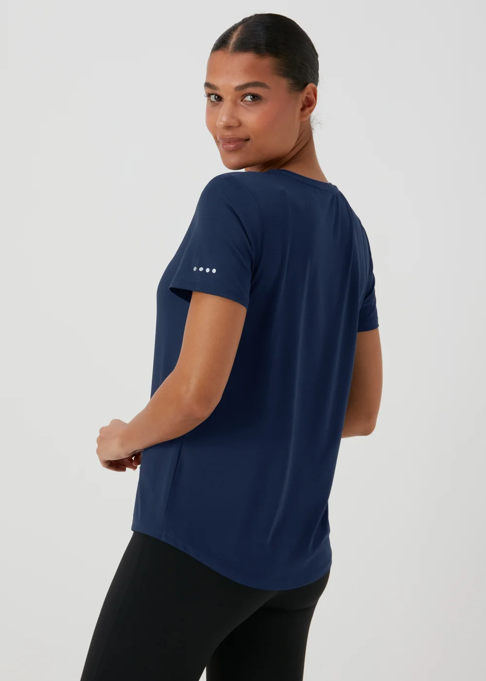 Souluxe Navy Blue Plain T-Shirt - S Image 2