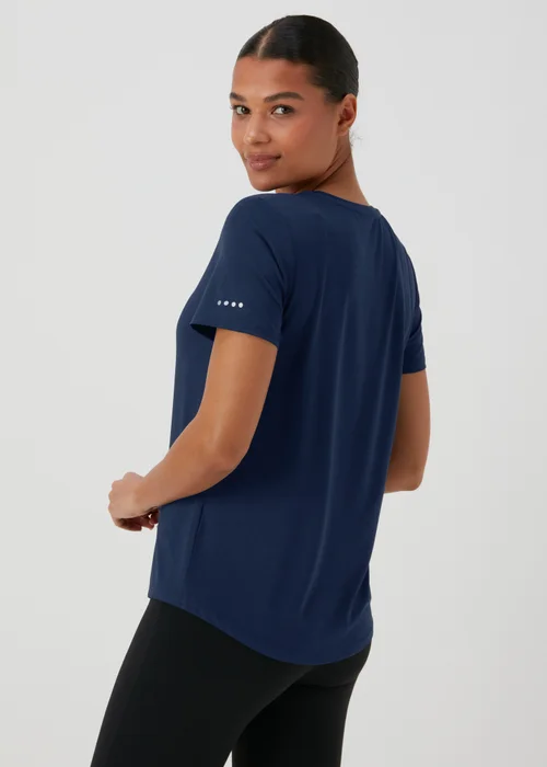 Souluxe Navy Blue Plain T-Shirt - S Image 2