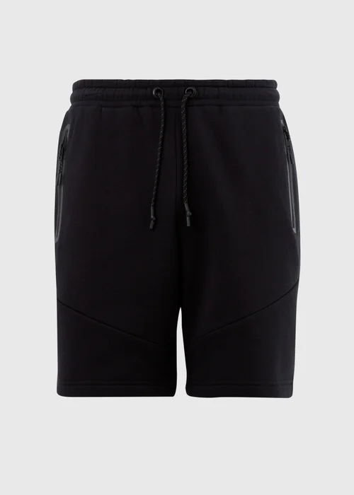 Black Clean Panel Joggers Shorts - XS Image 5