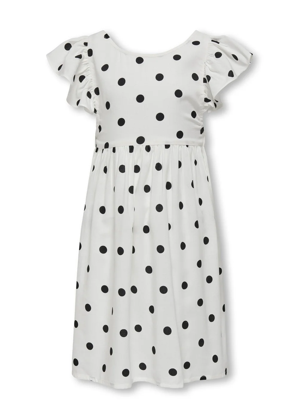 ONLY Girls White Dotty Details Dress (6-14yrs) - 6 Yrs Image 3