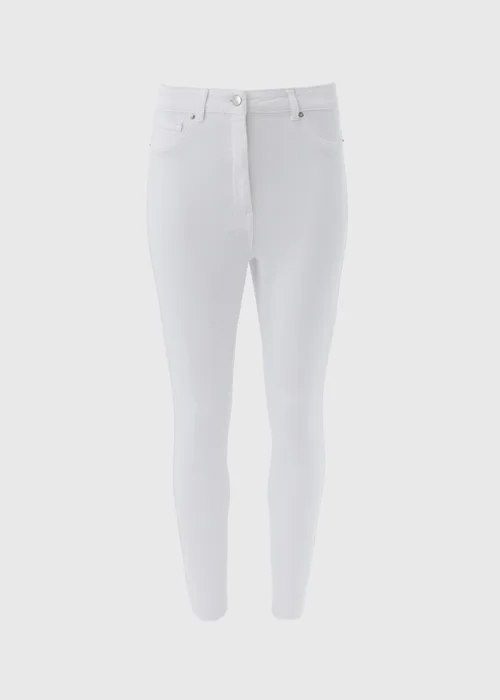 White Ankle Grazer Skinny Jeans - Size 8 Image 5