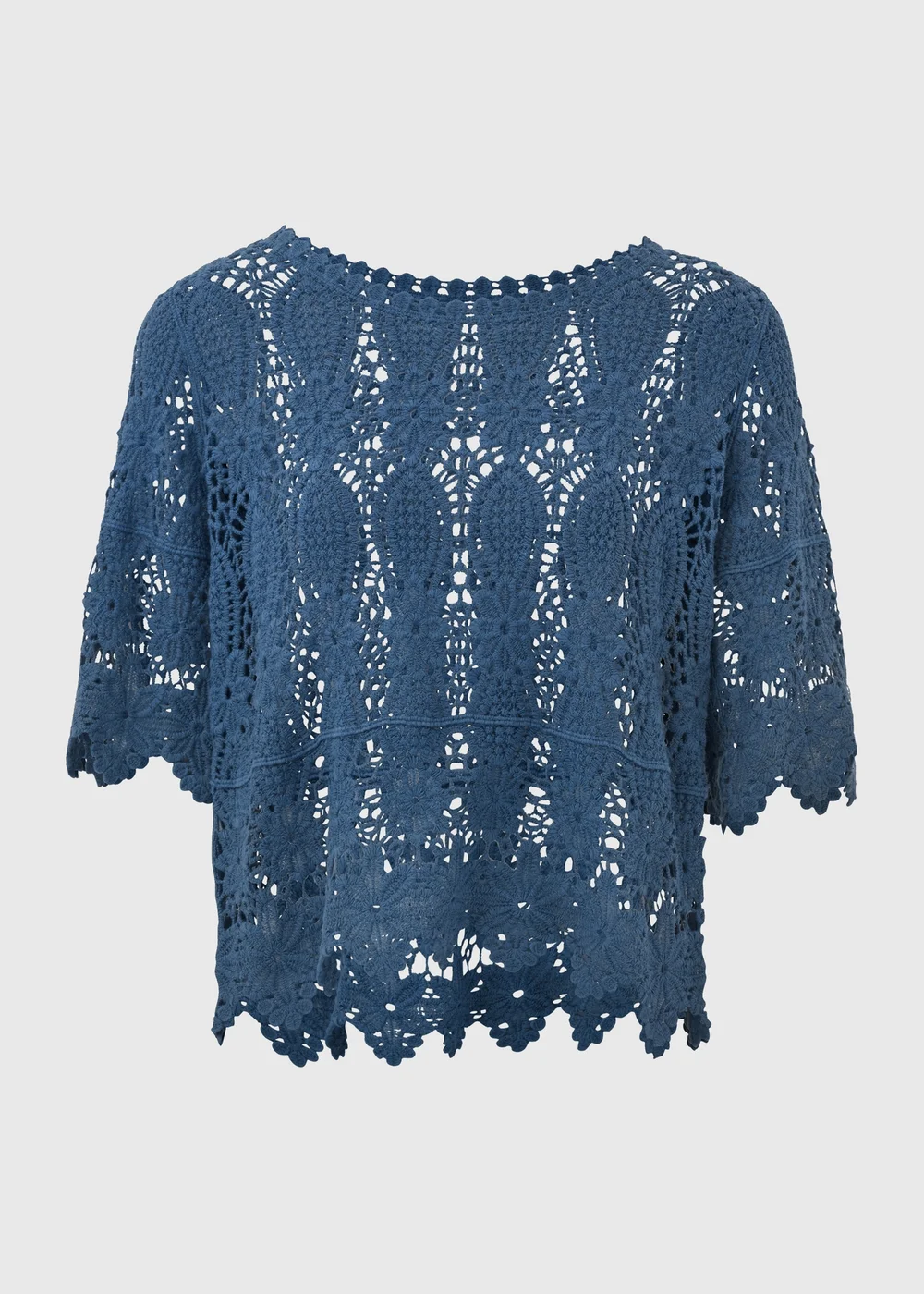 Blue Crochet T Shirt - 8 Image 5