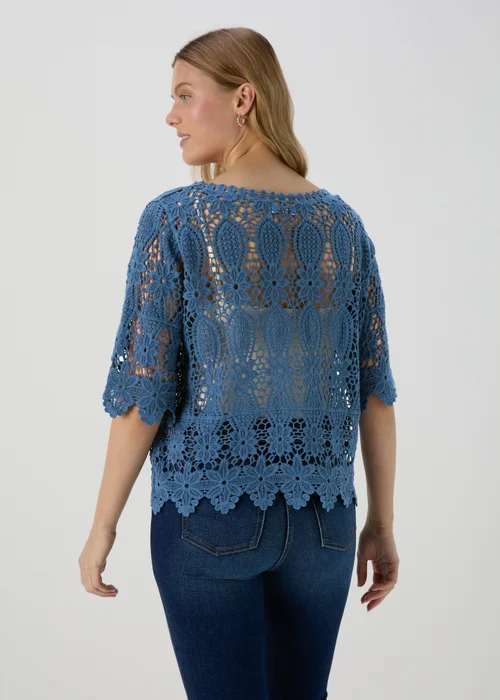 Blue Crochet T Shirt - 8 Image 2